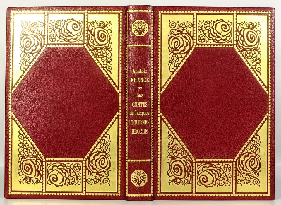📖 ANATOLE FRANCE-CONTES DE JACQUES TOURNEBROCHE-EX 1/20 SUR VÉLIN-RELIURE D'ART - Photo 2/4