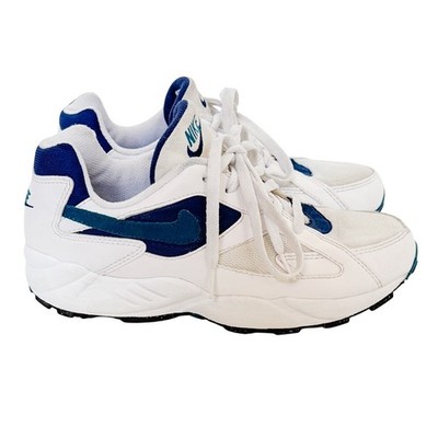 Vintage Nike Ceres Sneakers Mens sz 9.5 1995 White Navy Teal Rare Tennis Shoes