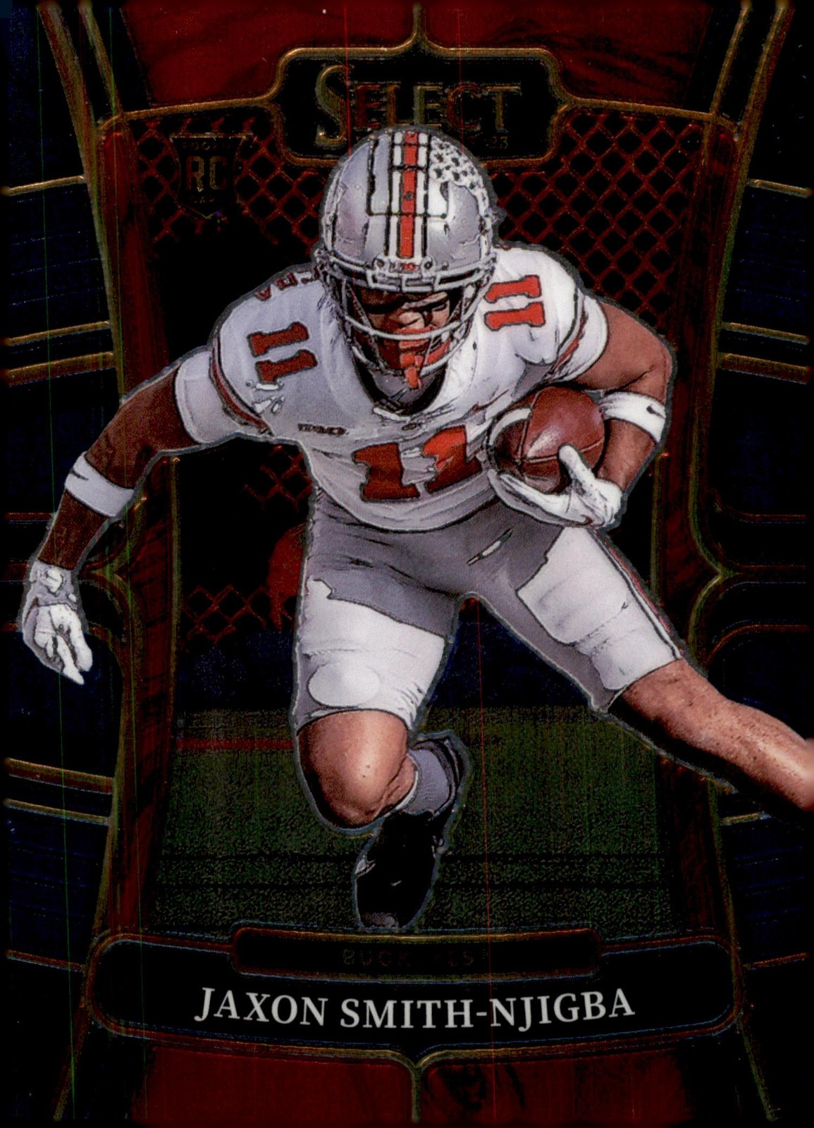 2023 Panini Select Draft Picks #7 Jaxon Smith-Njigba Blue Retail