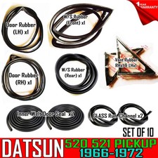 For Datsun 520 521 Pickup Complete Weatherstriprun Channel Rubber Pinch Setx10