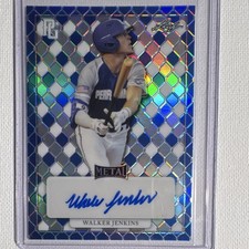 Leaf 2022 Perfect Game Metal Autographs Walker Jenkins #MA-WJ1 Baseball 25/25
