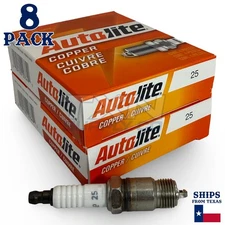 Autolite 25 Copper Core Spark Plugs - 8 Pack