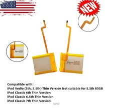 LG 2000mAh Battery Upgrade replacement for iPod Classic 6.7 Video 5th Thin-US