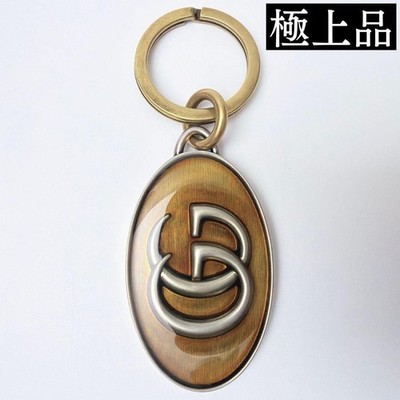 GUCCI GG Logo Schlüsselanhänger Charm Halter GP Resin Bronze Gold Silber...