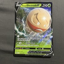Hisuian Electrode V SWSH294 JUMBO OVERSIZED Black Star Promo Pokemon Card - LP