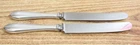 GORHAM STERLING HANDLE BUTTER KNIVES 8 1/2" STAINLESS BLADES SET OF 2