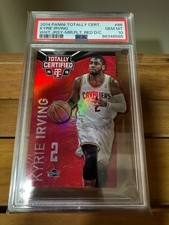 POP 2! PSA 10 Kyrie Irving 2014 Totally Certified Red Die Cut Mirror /135 #86 SP