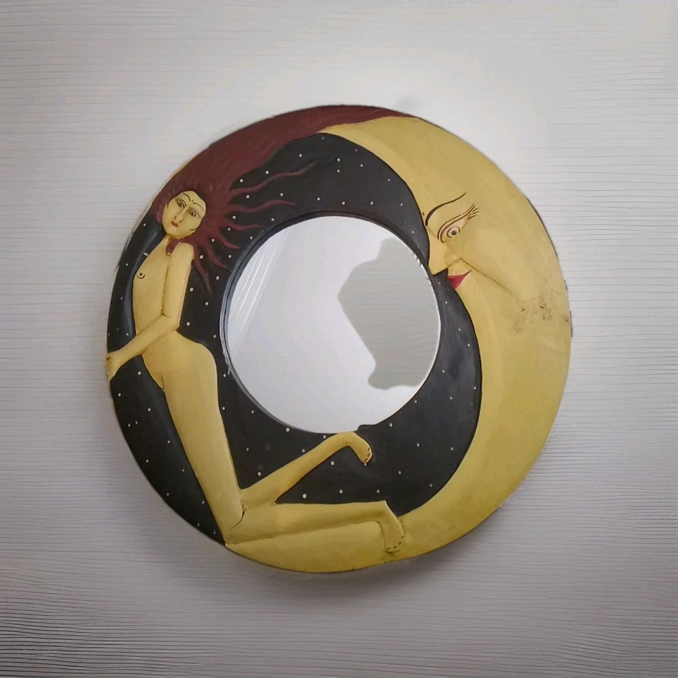 Espejo Circular Going Back To Me Already Vintage Moon Woman Foto 2 de 4