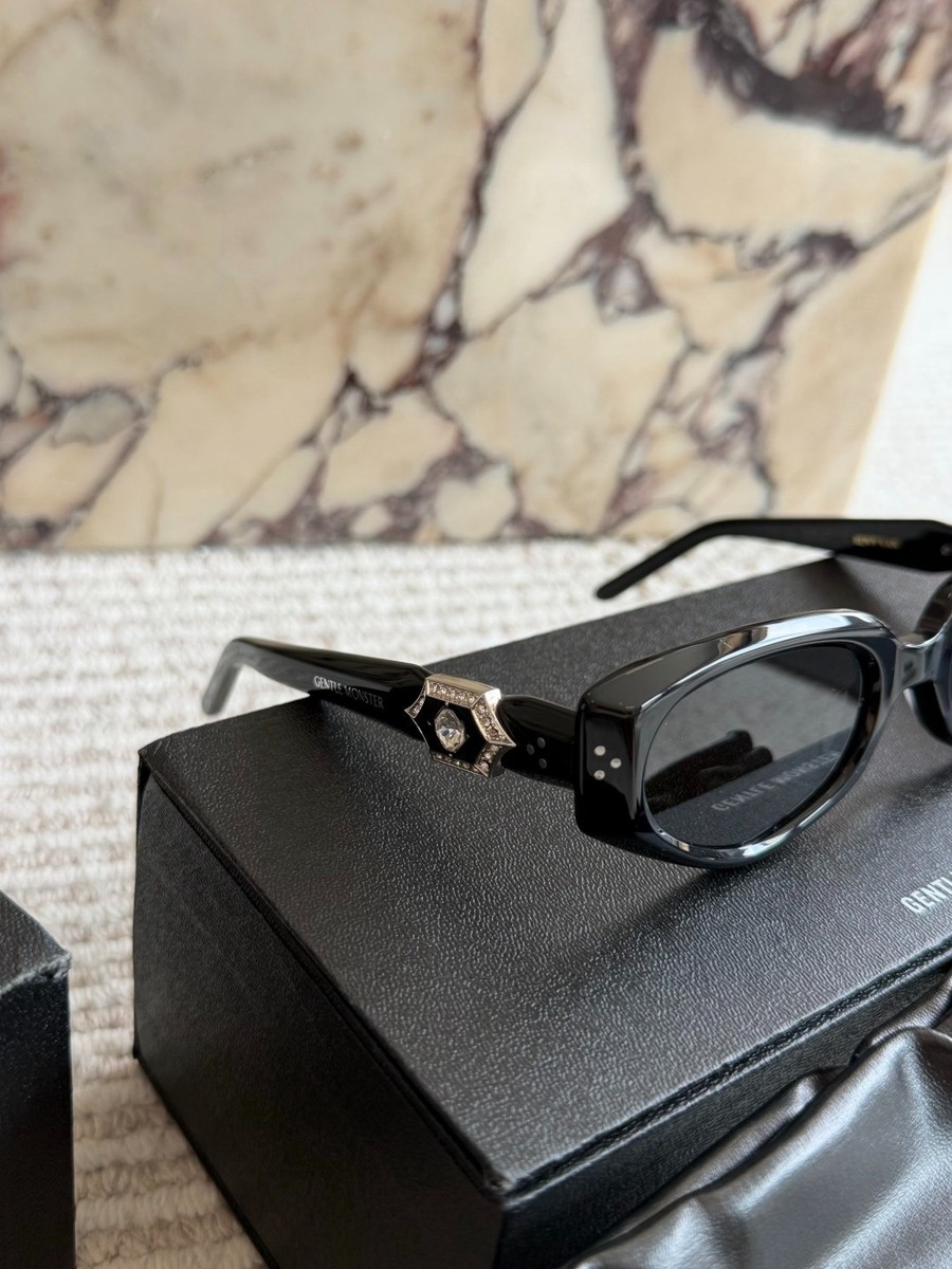 Gentle Monster Stylish Black Acetate Cat-Eye Sunglasses | eBay