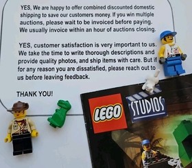 Vintage LEGO Studios Set 1354 Dino Head Attack 100% Complete with Instructions