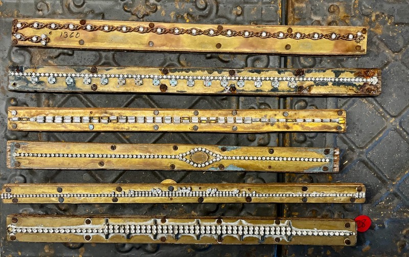 Vintage Decor, Rare One of a Kind Rhinestone Sample from Jewelry Warehouse lot28
