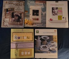 Livre scrapbooking lot de 5-auteurs divers-très bon état-100% pour charité