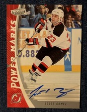 2006-07 Upper Deck Power Play Power Marks Scott Gomez New Jersey #PM-SG Auto