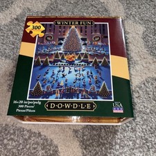 New Sealed Bag Winter Fun Dowdle 300 Piece Jigsaw Puzzle