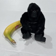 Disney Store Mighty Joe Young Bean Bag Plush Vintage 8  Gorilla Stuffed Toy 90  s