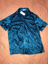 Brand New Ekouaer Women's Pajamas Short Sleeve Button Down Pajama Set Size Large