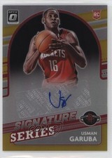 2021 Panini Donruss Optic Signature Series Gold Prizm 3/10 Usman Garuba Auto 3d3