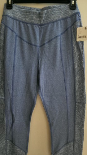 Leggings Free People Movement M sottocoperta strato base vita media blu nuovi con etichette $108 - Foto 5 di 7