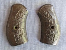 Antique Iver Johnson Black Gutta Percha American Eagle Pistol Grips