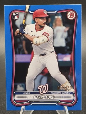 2026 Bowman Baseball #84 Harry Ford Blue Paper 6/150 (RC)