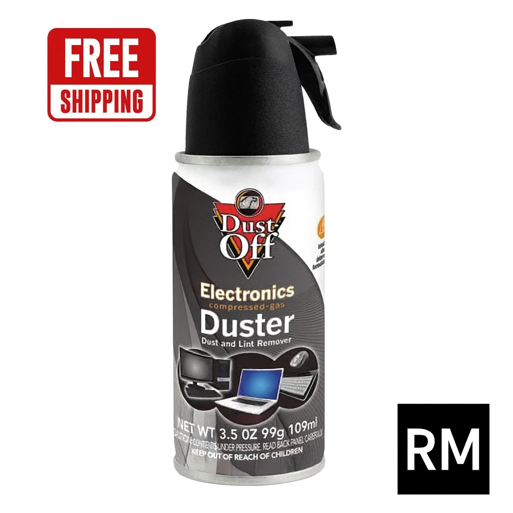 Dust-Off Electronics Duster Compressed Air 10oz &ndash; Keyboard