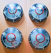 1970-72 Mopar Poverty Dog Dish Hub Caps-matched Set-stainless-not Alum-not Repro