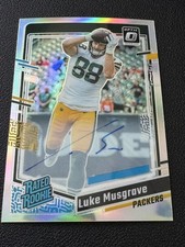 LUKE MUSGRAVE RATED ROOKIE HOLO PRIZM AUTO /150 2023 DONRUSS OPTIC RC AU