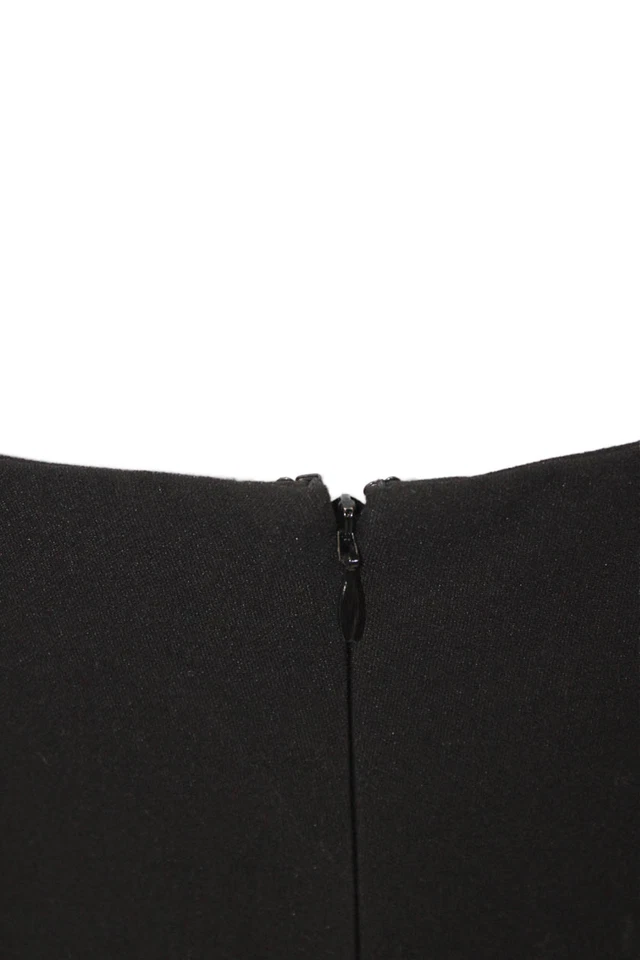 Vestido sin mangas de sirena negro con cuello cuadrado sin mangas talla S de Likely para mujer Foto 4 de 4