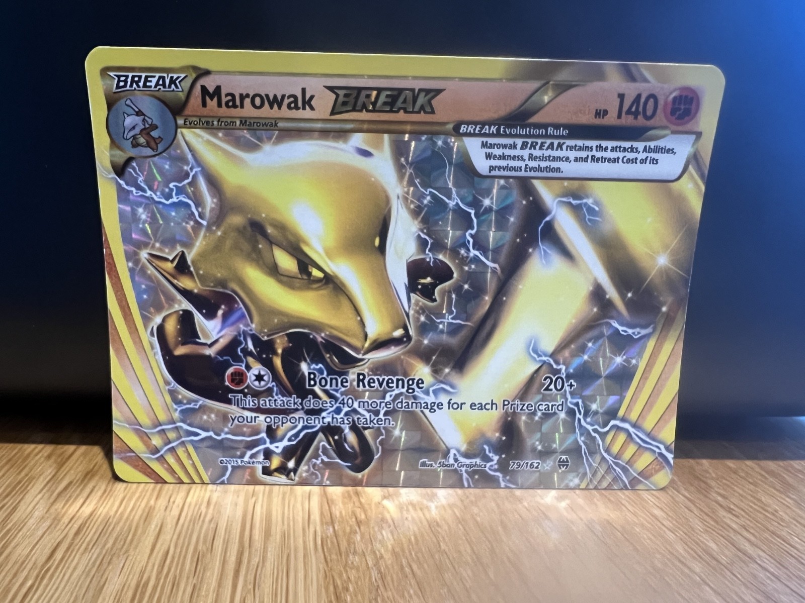 Marowak BREAK Breakthrough 79/162 Near Mint Rare Holo Pokemon Card 2015