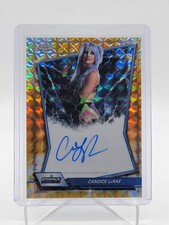 CANDICE LERAE 2026 TOPPS CHROME WWE BLUE BRAND AUTO GOLD GEO REFRACTOR /50 Q1814