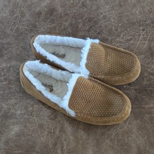 Koolaburra by UGG Women s Slippers Women s 9 Brown Suede Sherpa Lined