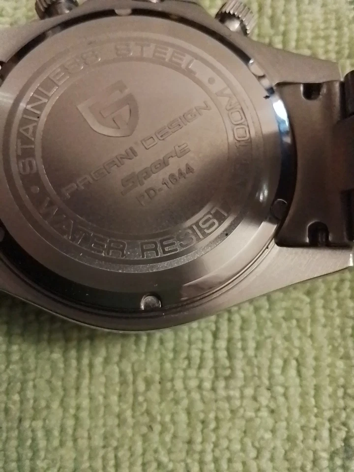 ⚪️ - Orologio Cronografo Pagani Design PD 1644 Uomo Paul Newman Subacqueo Bianco - Immagine 4 di 4