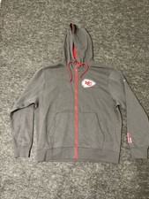 Nike NFL Kansas City Chiefs Full-Zip Hoodie Charcoal Mens Size Large Color Gray