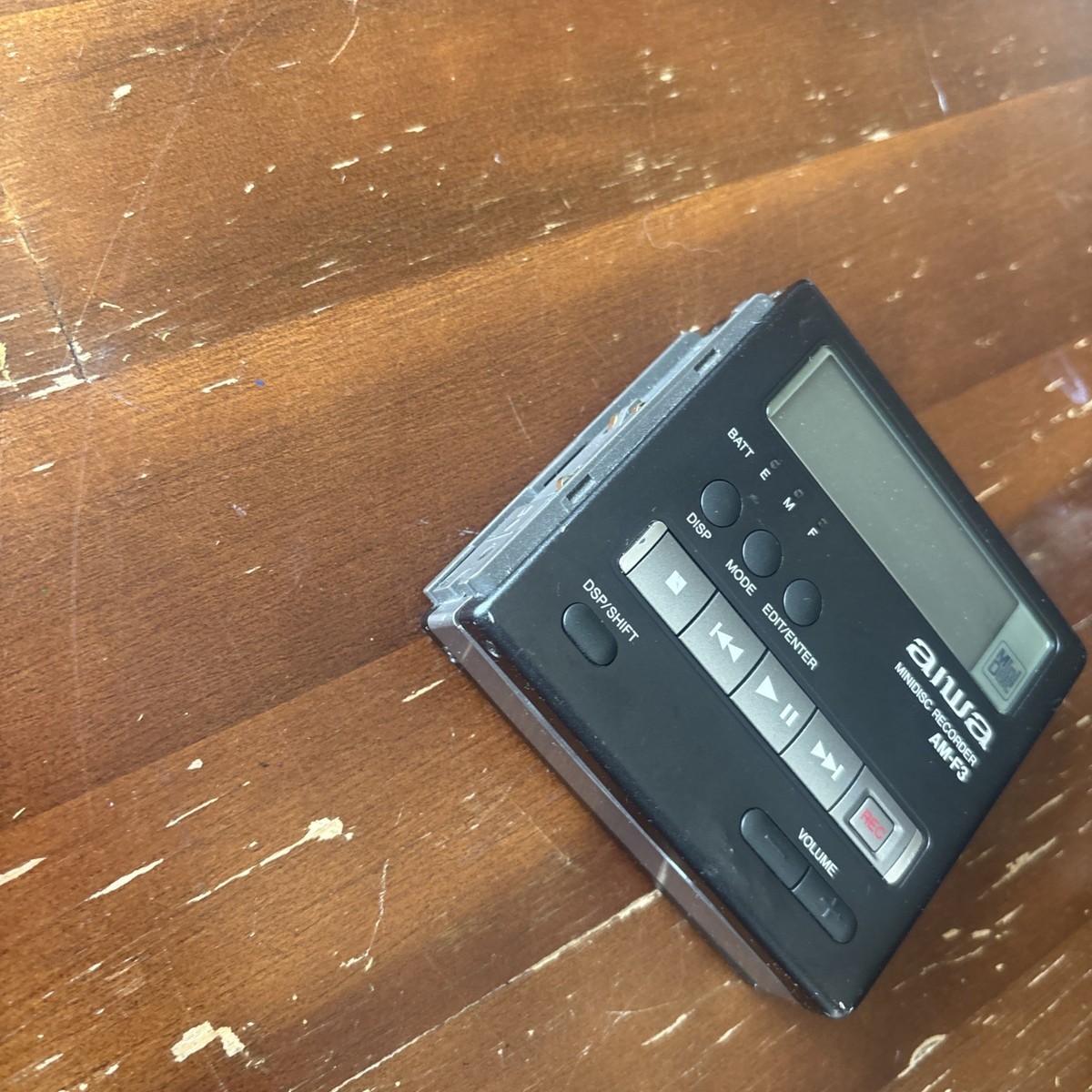 AIWA AM-F3 Portable MiniDisc Recorder Player MD Walkman & Extras