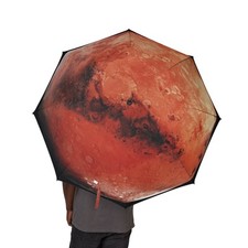    MARS planet surface UMBRELLA - UNIQUE - 48" semi-automatic NASA
