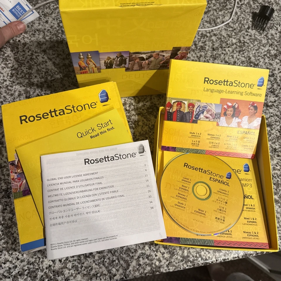 Rosetta Stone Spanish (Latin America) LEVEL 1 & 2. Condition: Used Once - Image 2 of 3