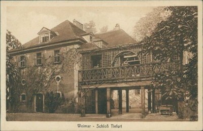 Ansichtskarte Weimar Schloß Tiefurt  (Nr.9400)
