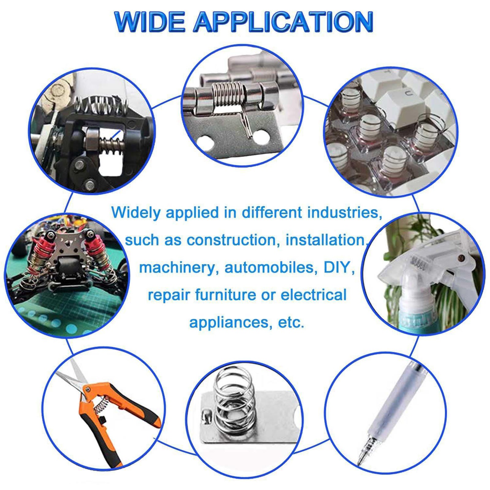 200PCS Spring kit is suitable for various repairs and maintenance of equipment