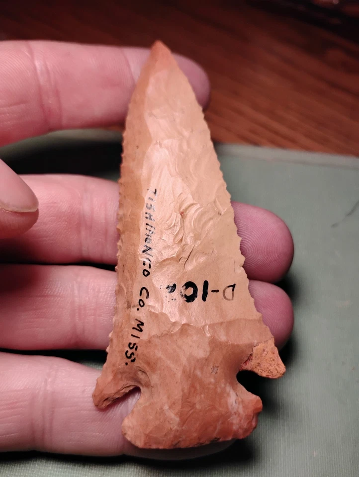 Auténtica cola de milano del condado de Tishamingo 3 3/4" Mississippi leer descripción Foto 2 de 4