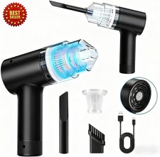Handheld Cordless Vacuum Car Air Duster 2-In-1 15000Pa Strong Suction LED Light