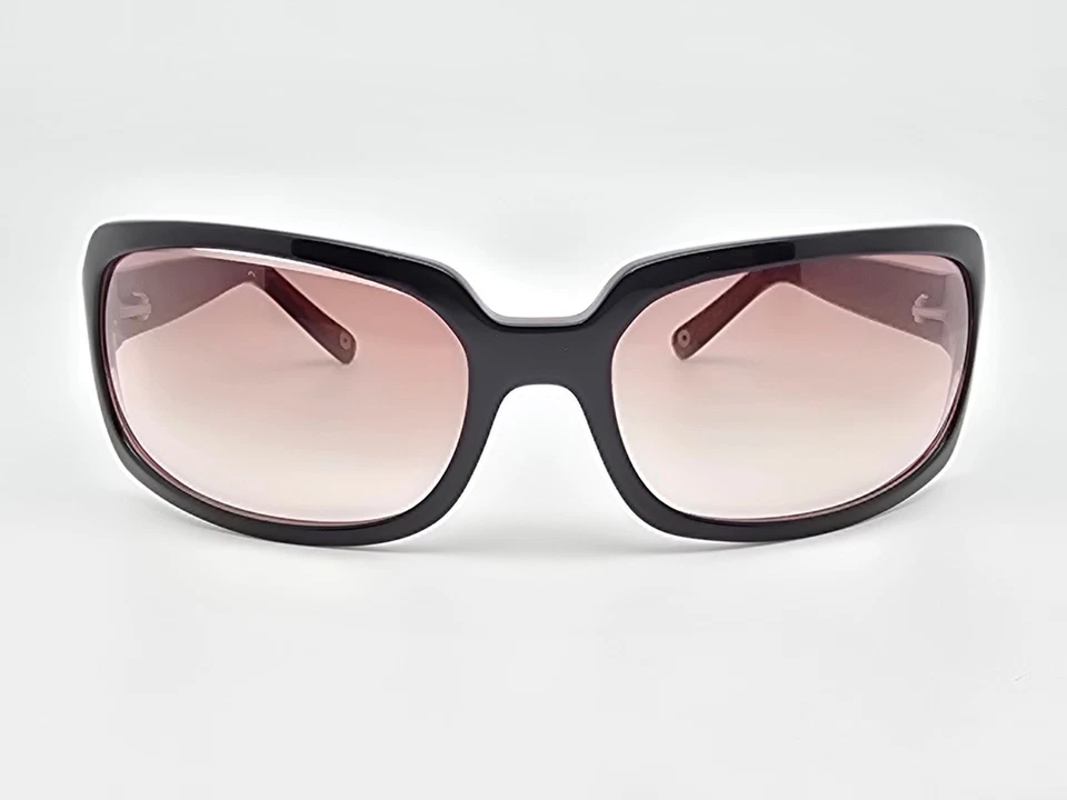 Очки солнцезащитные Coach Mia S433 черные на вишнево-красной оправе светло-красные градиентные линзы 63 мм - Изображение 2 из 4