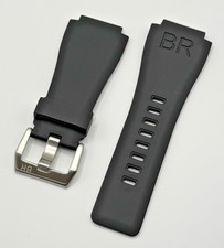 24MM SILICONE REPLACEMENT RUBBER STRAP FOR BELL ROSS BR-01 BR-03