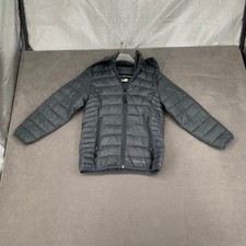 Boulder Gear Kids Puffer Jacket Gray Hooded Quilted Insulated Coat 8945R Size S