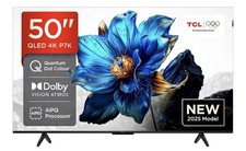 TCL 50P7K 50” QLED, Direct LED TV, 4K HDR TV, Smart TV Powered by Google TV