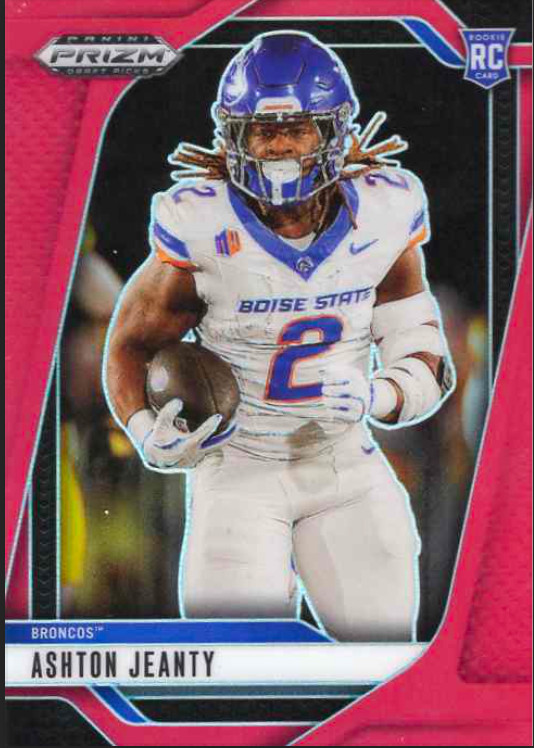 2025 Panini Prizm Draft Picks ASHTON JEANTY #13 RC Rookie Red Parallel /399