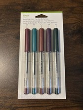 Cricut Extra Fine Point Pen Set 5 Bohemian Green Ciruela Orange Teal Raspberry