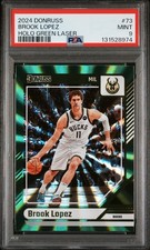 2024 PANINI DONRUSS HOLO GREEN LASER #73 BROOK LOPEZ PSA 9