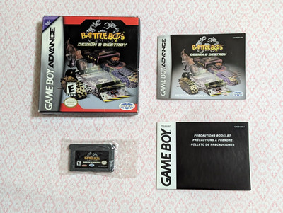 BattleBots: Design & destroy! (Nintendo GBA, 2003) - CIB Complete & Tested!