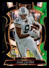 Josh Jacobs [Green Prizm] #67 Prices | 2025 Panini Select