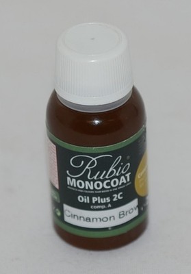 Rubio Monocoat Oil Plus 2C Cinnamon Brown 20 Milliliters Unopened